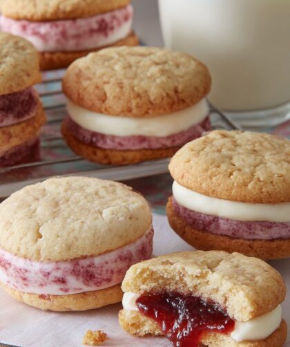 Strawberry Shortcake Sandwich Cookies Recipe