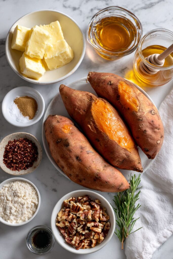 Twice-Baked Sweet Potatoes Recipe