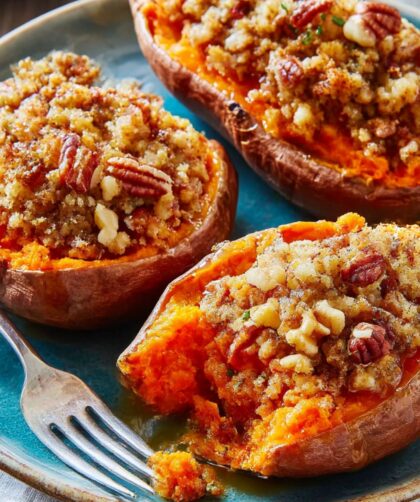 Twice-Baked Sweet Potatoes Recipe