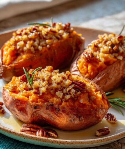 Twice-Baked Sweet Potatoes Recipe