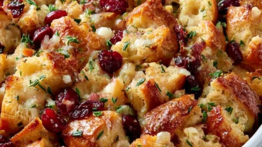 Apple-Cranberry Stuffing Recipe