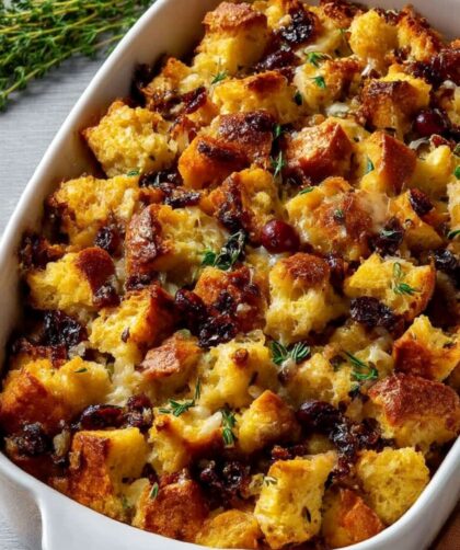 Apple-Cranberry Stuffing Recipe