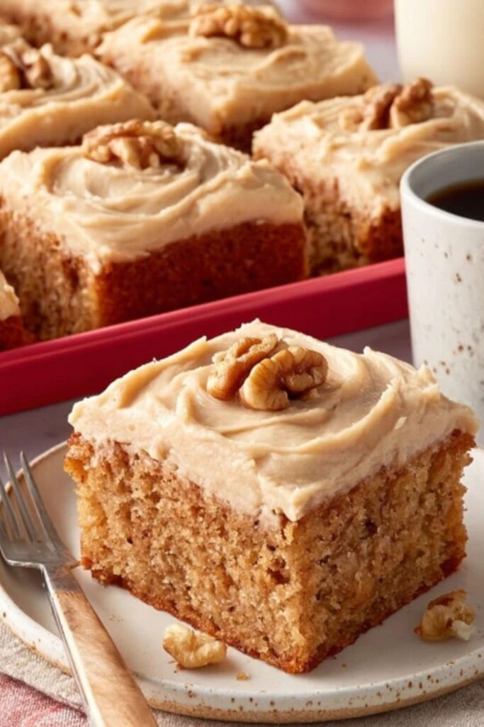 Applesauce Cake with Brown Butter Maple Buttercream Recipe