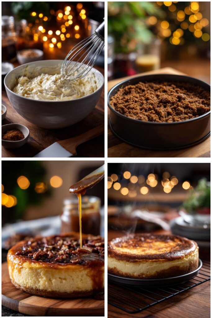 Caramel Pumpkin Gingersnap Cheesecake Recipe