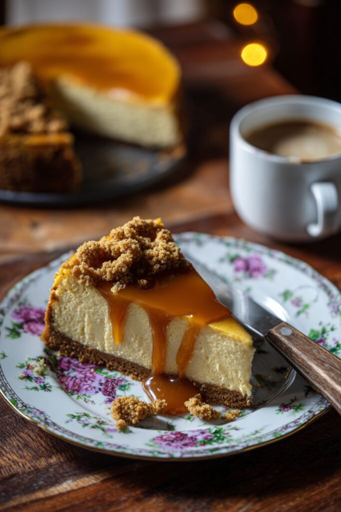 Caramel Pumpkin Gingersnap Cheesecake Recipe
