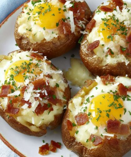 Carbonara Baked Potatoes Recipe