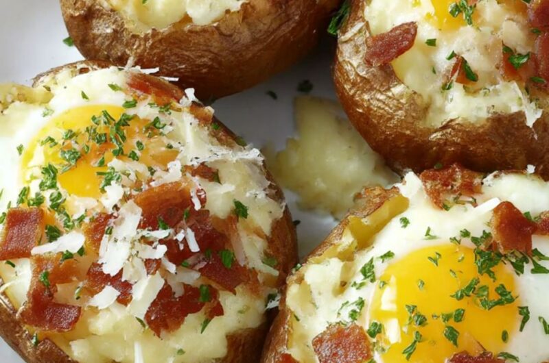 Carbonara Baked Potatoes Recipe