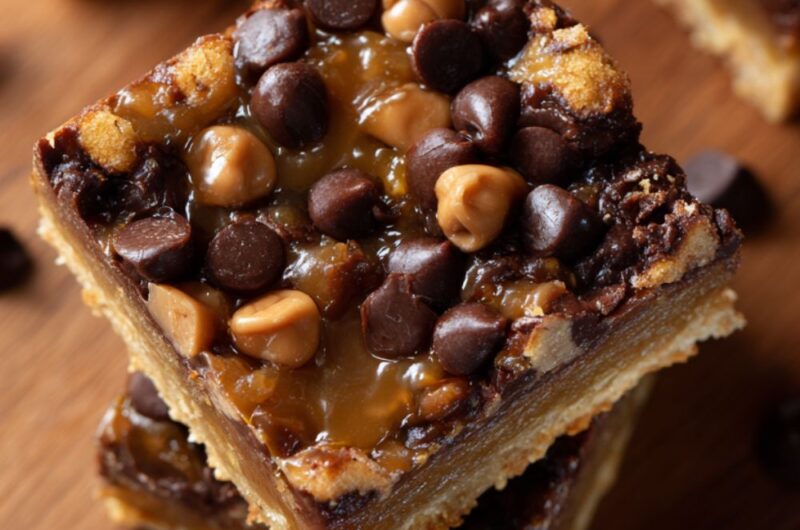 Chocolate Butterscotch Caramel Bars Recipe