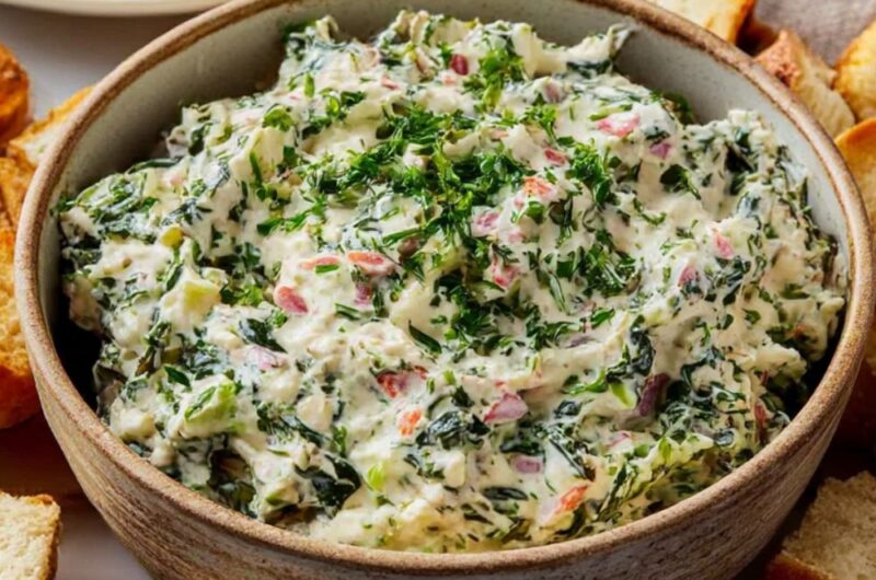 Classic Cold Spinach Dip Recipe