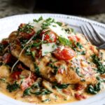 Creamy Spinach and Red Pepper Stuffed Chicken Recipe