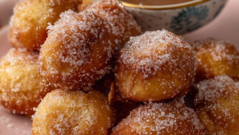 Doughnuts with Salted Caramel Sauce Recipe