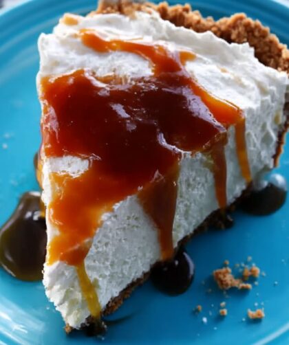 Ice Cream Pie with Easy Caramel Sauce Recipe