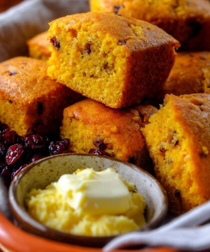 Mini Corn Loaves with Cranberries and Pecans Recipe