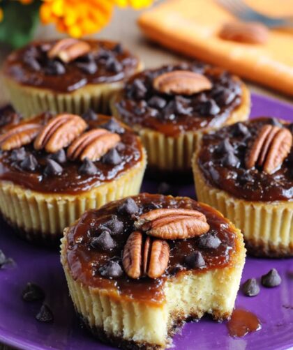 Mini Turtle Cheesecakes Recipe