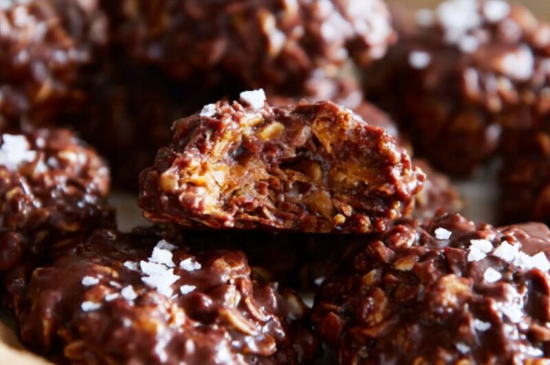 Nutella Oat Crunch No-Bake Cookies Recipe