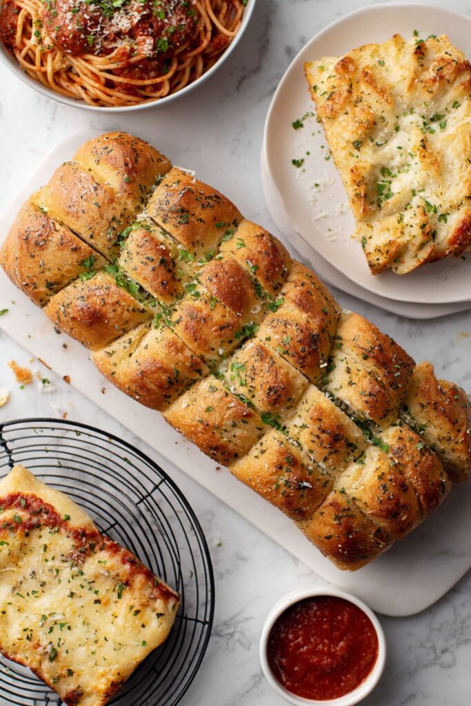 Pull-Apart Garlic Bread Recipe