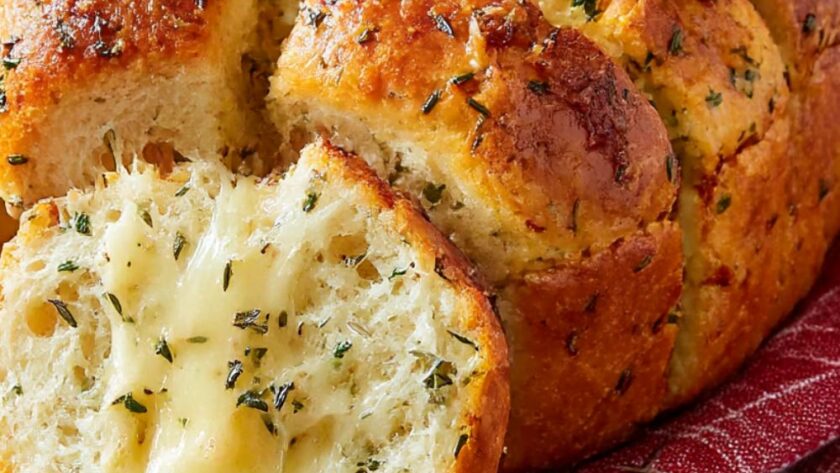 Pull-Apart Garlic Bread Recipe