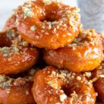 Pumpkin Spiced Donuts with Bourbon Caramel Glaze Recipe