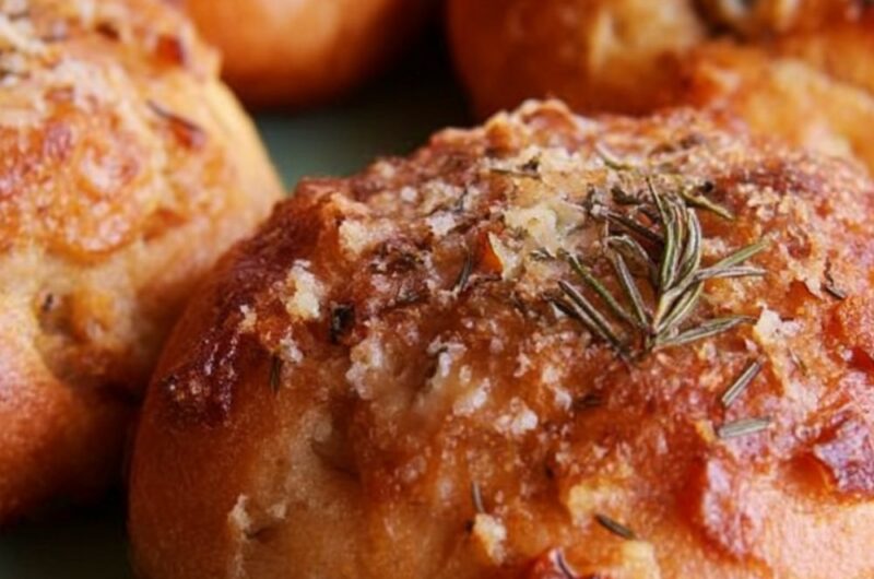 Rosemary-Onion Bread with Blue Cheese Topping Recipe