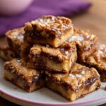 Salted Caramel Pretzel Blondies Recipe