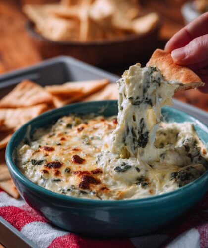 Slow Cooker Spinach Artichoke Dip Recipe