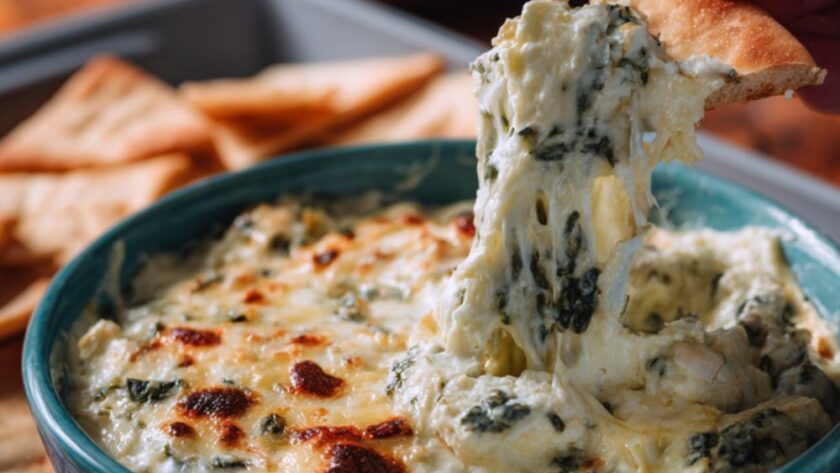 Slow Cooker Spinach Artichoke Dip Recipe