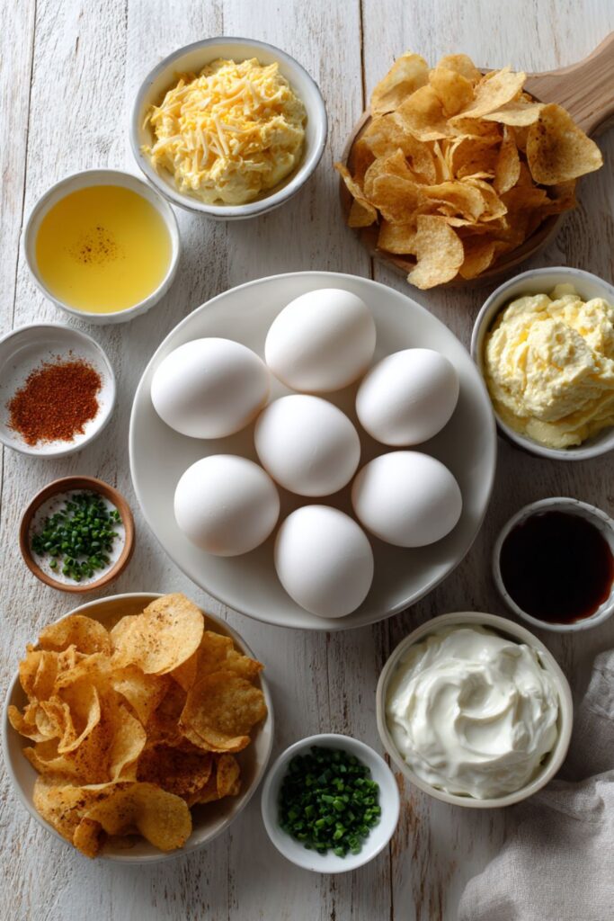 Sour Cream and Onion Deviled Eggs Recipe