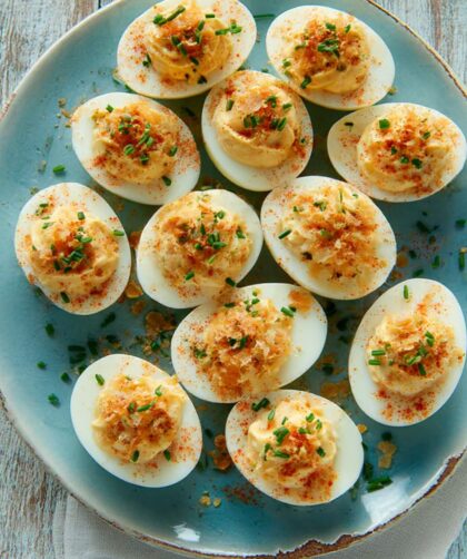 Sour Cream and Onion Deviled Eggs Recipe
