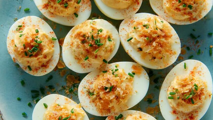 Sour Cream and Onion Deviled Eggs Recipe