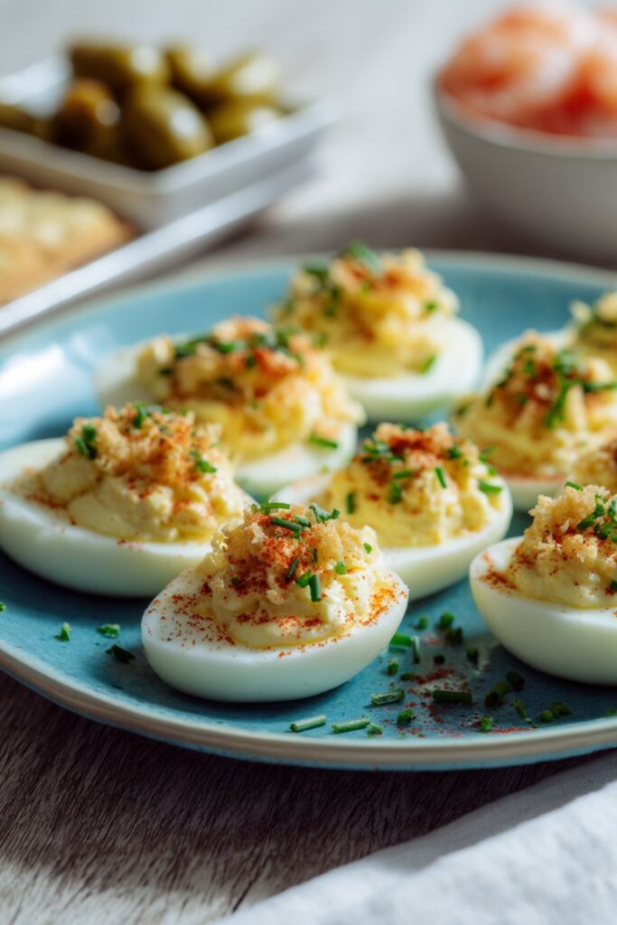 Sour Cream and Onion Deviled Eggs Recipe