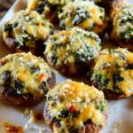 Spicy Spinach-Stuffed Mushrooms Recipe