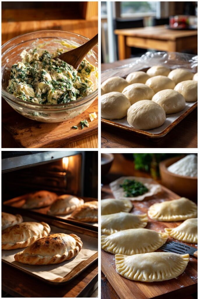 Spinach-Artichoke Calzones Recipe