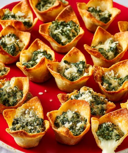 Spinach Artichoke Cups Recipe