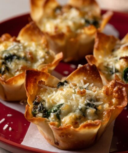 Spinach Artichoke Cups Recipe