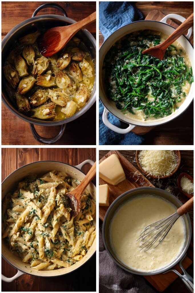 Spinach Artichoke Pasta Recipe