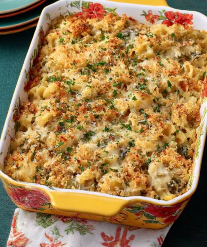 Spinach-Artichoke Tuna Noodle Casserole Recipe
