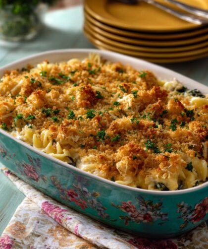 Spinach-Artichoke Tuna Noodle Casserole Recipe