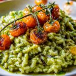 Spinach Basil Pesto Risotto Recipe