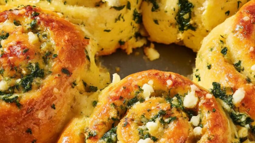 Spinach-Feta Buns Recipe