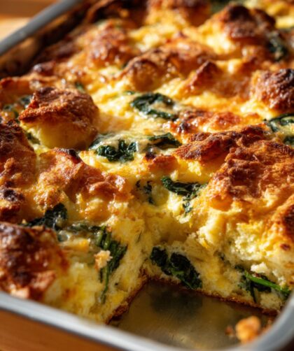 Spinach, Feta, and Sun-Dried Tomato Strata Recipe