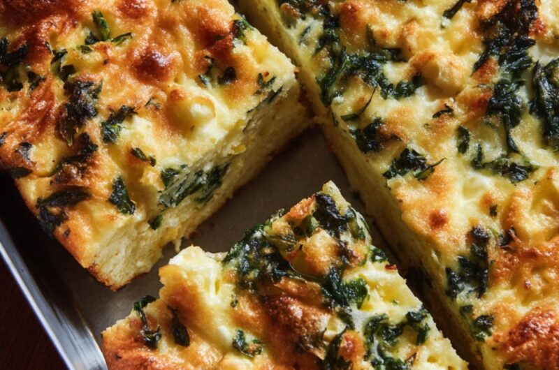Spinach, Feta, and Sun-Dried Tomato Strata Recipe