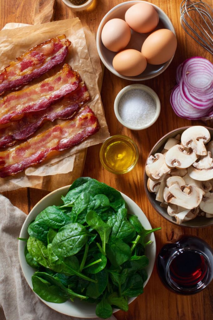 Spinach Salad with Hot Bacon Dressing Recipe