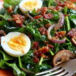 Spinach Salad with Hot Bacon Dressing Recipe