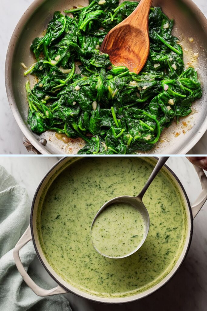 Spinach Soup with Gruyere Recipe