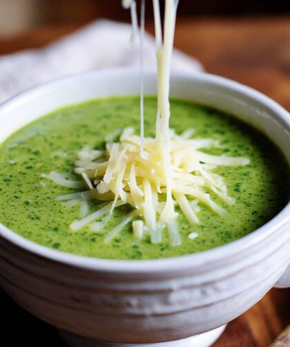 Spinach Soup with Gruyere Recipe