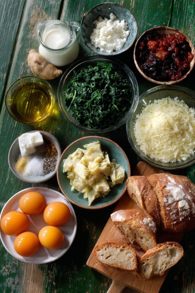 Spinach and Artichoke Baked Eggs Recipe