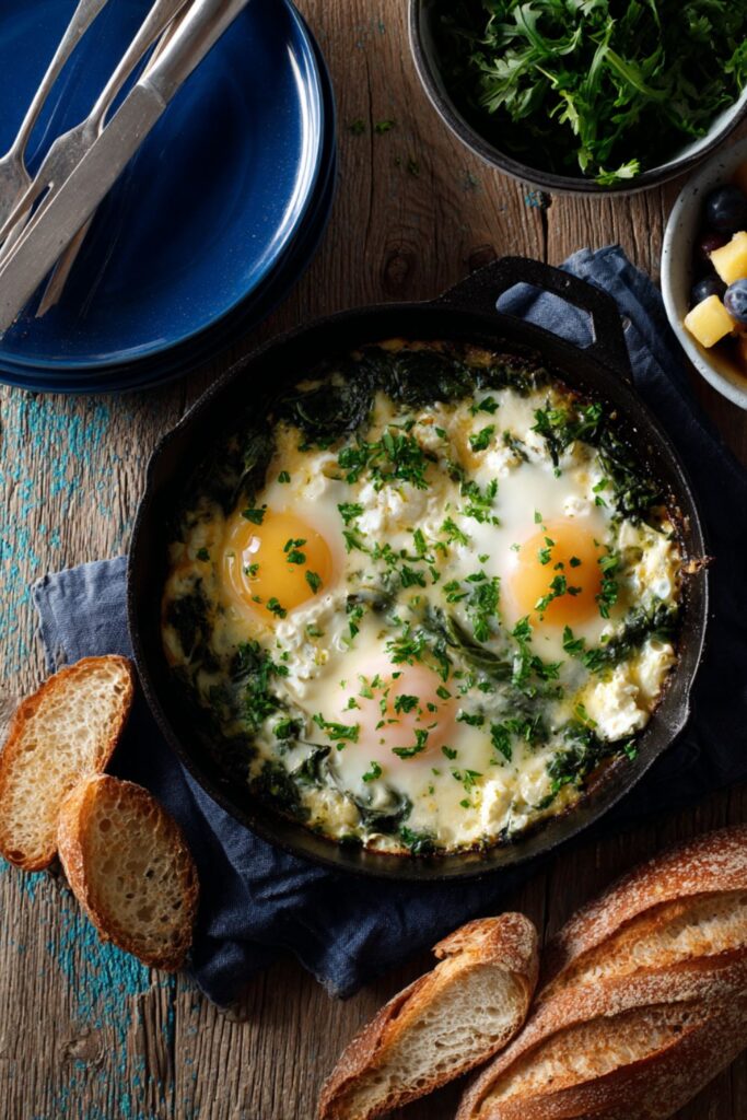 Spinach and Artichoke Baked Eggs Recipe