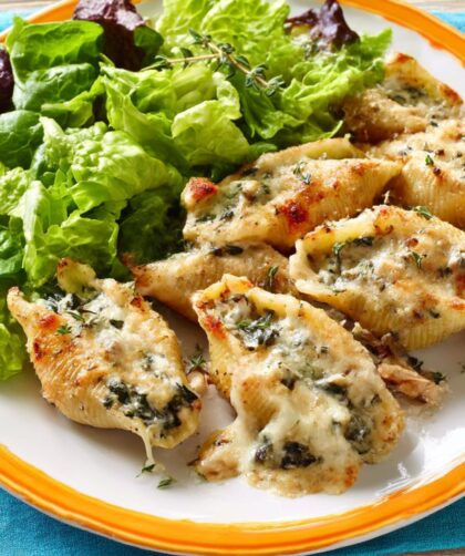 Spinach and Mushroom Stuffed Shells Recipe